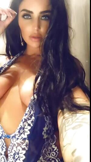 sexy brunette teasing - reveal