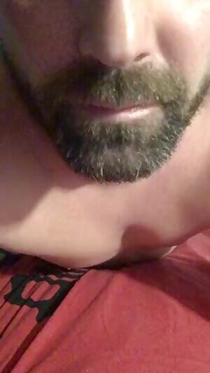 No boner just a beard. But I'll bet you like it.