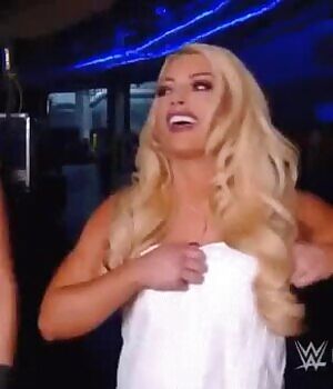 If only Mandy had nothing on under that towel...