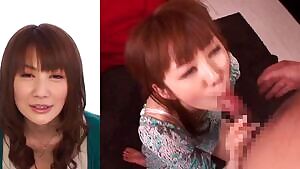 Facial reward for her oral efforts