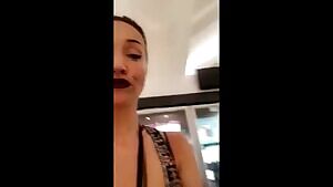holdthemoan - Hot chick flashing her pussy at the mall
