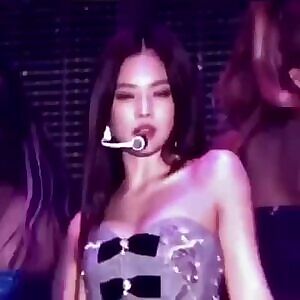 Busty Jennie during solo