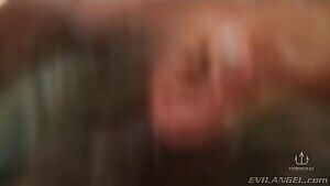 Amazing Vicki Chase can fit a hard dick and both balls in her mouth