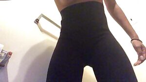 Wasn’t wearing panties so I wedged my leggings