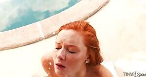 Redhead gets a facial