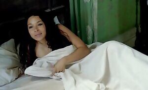 Jessica Parker Kennedy showing off her unshaven pussy