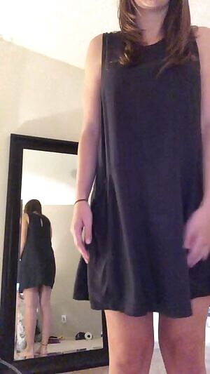 When she gets home from work