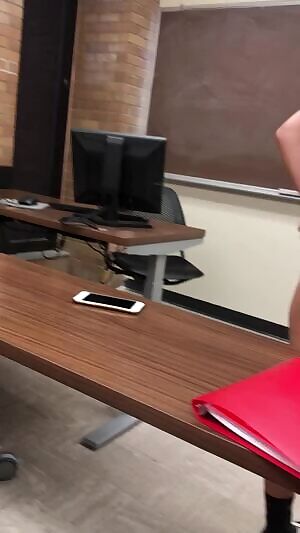 Class is over and the doors locked..Fuck me?