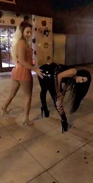 Katrina Jade & Friend Exposed in Public