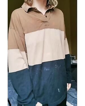 Sorry my clothes are dirty, hopefully my tits make up for it