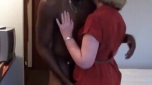 Sexy Wife with Her first bull.