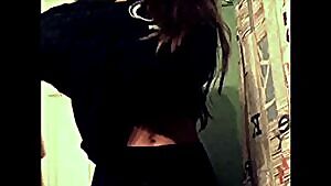 Revealing her Tits and toned Tummy