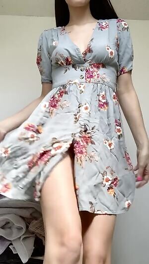 No bra or panties makes your job easier