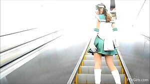 Princess Sailor Jupiter cosplay at a convention
