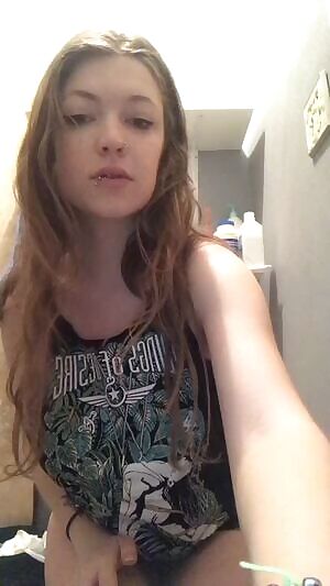 Snuck into my friend’s bathroom to show off my boobs for you guys, but gravity played an unexpected role. :P