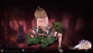 Jessika's Curse - Goblin x Mouse Creampie Animation