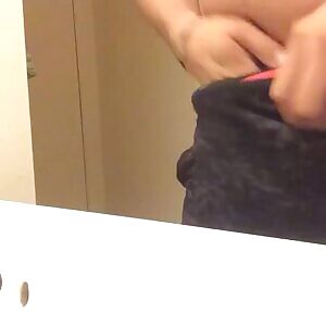 Rock hard on the bathroom counter