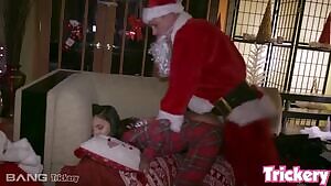 Santa smothers Gianna Dior with his dick