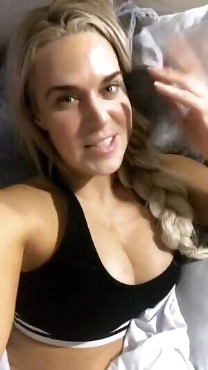 Feeling Up Her Boobs on IG Live