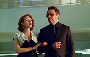 RDJ about to get a face full of that Scarjo booty.
