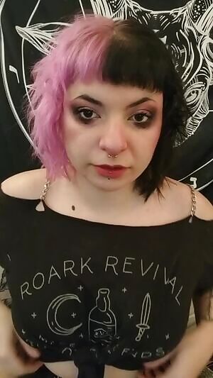 Ever wanted to have some fun with a Big Titty Goth Girlfriend?? Now's your chance!! I have premade content available  Or order a custom! I'm available for  and Get your October started right with this kinky goth girl!! 😈😈