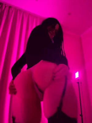 Asshole Behind Thong Ass Booty Brunette