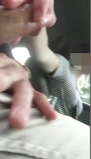 Playing with his dick while driving and sucking him at every stoplight
