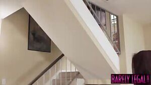 Lily Jordan Taking a Huge Dick inside her Tight Pussy