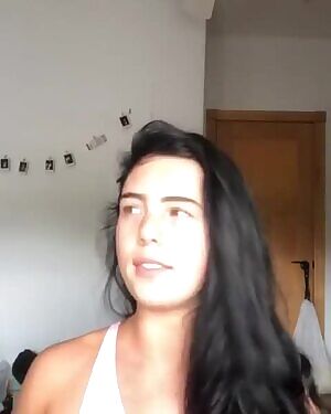 Slim Thick PAWG giving booty shaking tutorial in partly see-through bikini with cameltoe