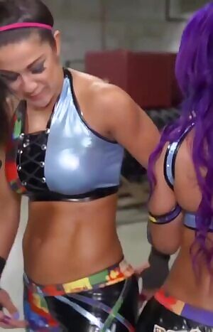 Bayley has some great abs