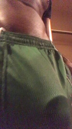 You can see it through the shorts ;)