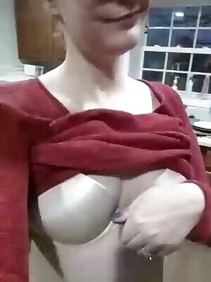 Another sneaky kitchen with my hubby in the other room