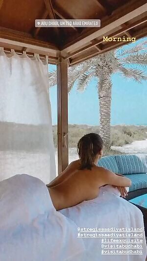 Ready for her massage