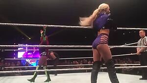 Lana showing her flexibility.