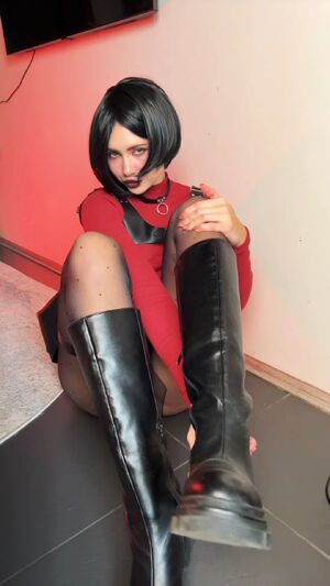 Sexy Eyes Boots Cosplay Costume Nylon