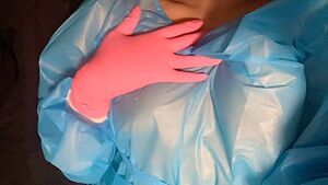Medical Gloves Big Tits Doctor Nipple Piercing