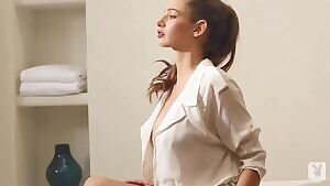 Sliding Out of Her Bathrobe