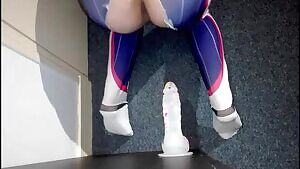 Dva enjoying herself