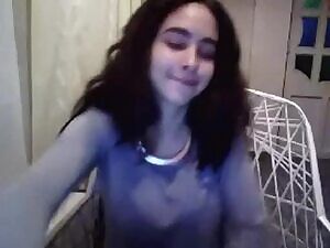 Cute Young Girl Over Webcam Chat