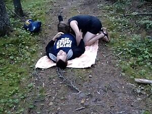 wife doing a little dogging