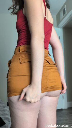 Granny Panties Ass Reveal Skirt SlimThick