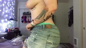 Topless Booty Tease