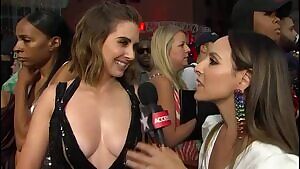 Alison Brie loves talking about her great breasts
