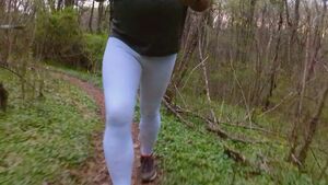 Men In Leggings Amateur Bulge Hiking
