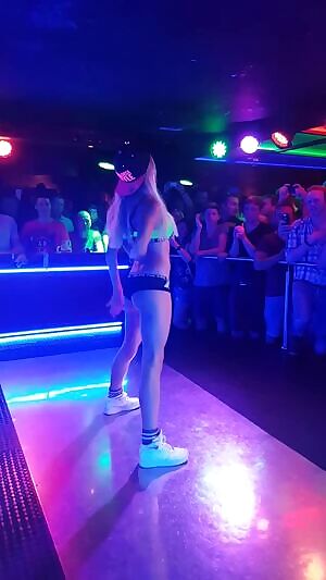 Mia Julia showing off her dance moves