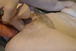 Large Labia Amateur Anal Double Dildo