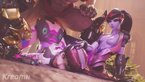 Defenseless outside of her mech, D.Va was captured by Talon and treated as a cumdump until she betrayed her former teammates. (Kreamu)