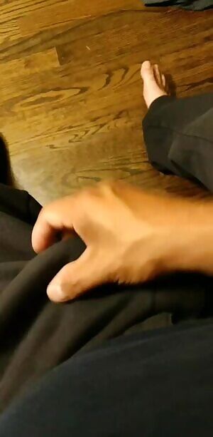 Just playing with it through my pants