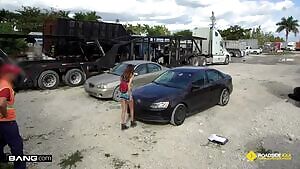 Natalia - Impound lot suck and fuck