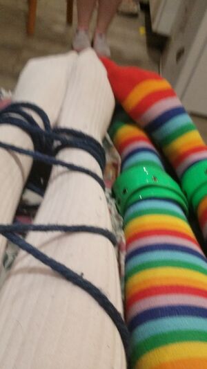 Shibari Rope Bondage Foot Knee High Socks